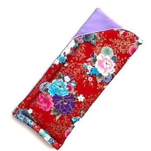 Japanese Fabric Eyeglass Case Reading /Sunglasses Padded Fabric  WESTOVER GARDEN