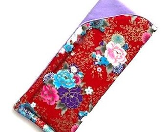 Japanese Fabric Eyeglass Case Reading /Sunglasses Padded Fabric  WESTOVER GARDEN