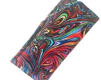 Estuche doble para gafas de lectura/gafas de sol con acolchado de espuma suave COSMIC WHIRL