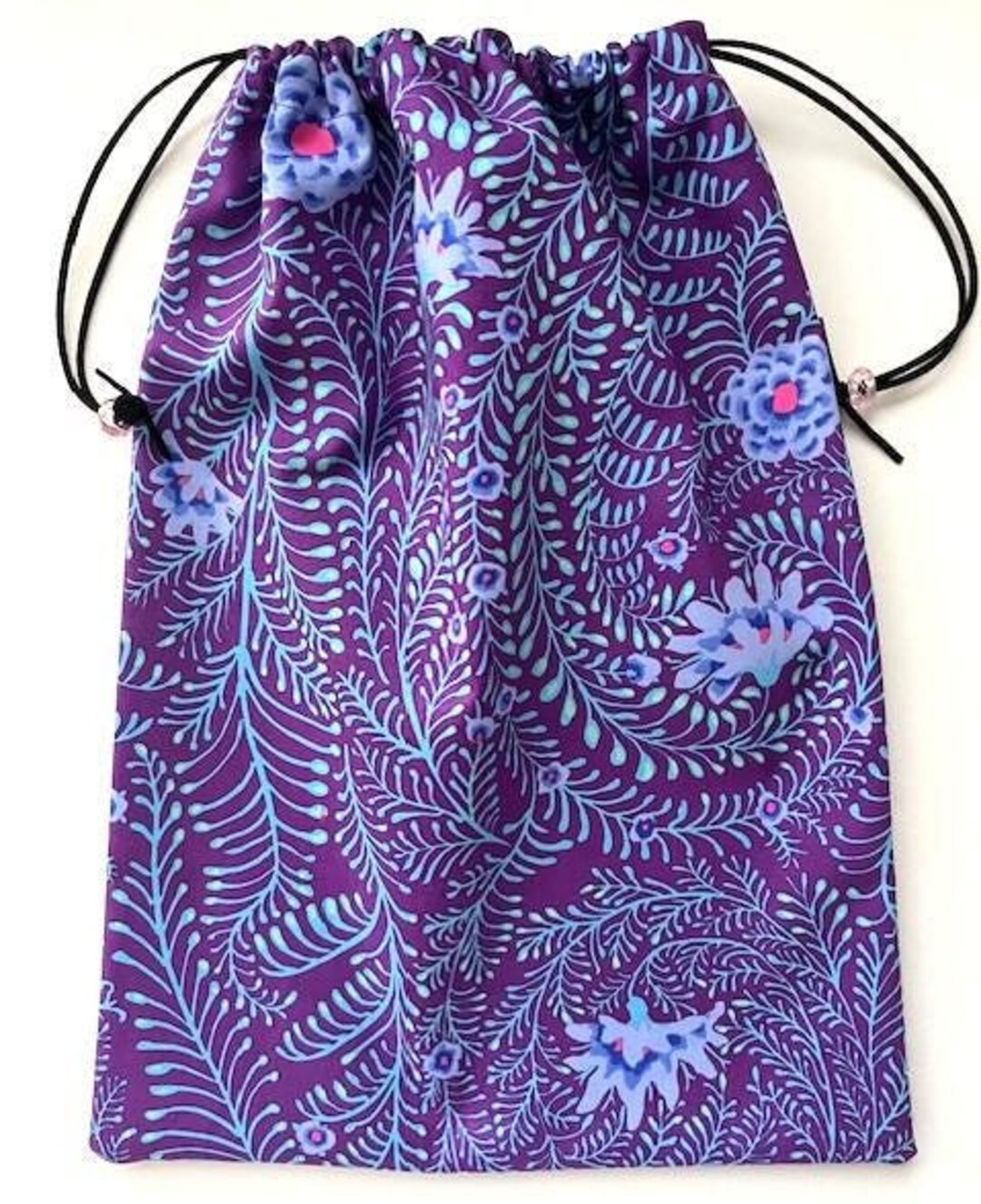 Kaffe Fassett Fabric Shoe Bag 12 X 16 Inches Lined Lingerie