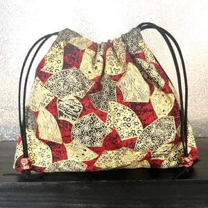 Japanische Stofftasche Schmuck Geschenk Münze Kosmetik Handy Schnur Bilden Beutel