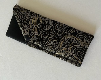 Soft Eyeglass Case Reading/Sunglasses Padded Fabric  RIVER BOTTOM