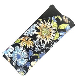 Soft Glasses Case Reading/Sunglasses Foam Padded      BLOOMING FIELDS