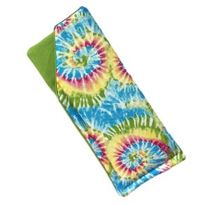 Soft Eyeglasses Case Reading/Sunglasses Foam Padded       LEMON SWIRL