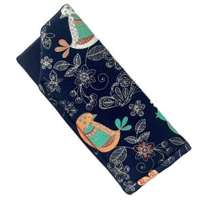 Soft Eyeglass Case Fabric Padded Reading / Sunglasses Case    TWEET FOR TWO