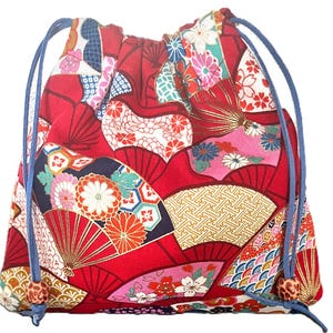 Japanese Fabric Bag Jewelry Gift Coin Cosmetic Makeup Drawstring Pouch     FAN CLUB