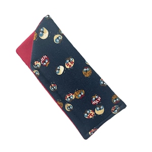 Glasses Case Reading/ Sunglasses Padded Fabric      AN OWLY NIGHT