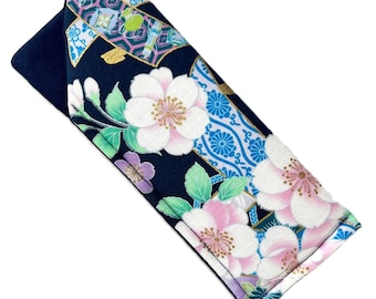 Flower Eyeglass Case Reading/Sunglasses Foam Padded Large Size     LOVE MATCH