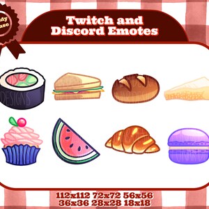 Cute Virtual Picnic Emotes and Badges Pack - Twitch Discord Vtuber Youtuber Emotes Badges for Streaming