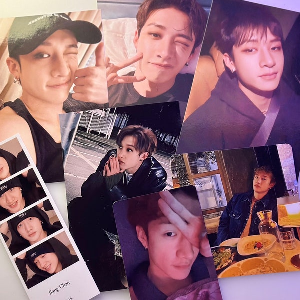 Stray Kids k pop ( Skz ) BangChan boyfriend material photo set | gift for friends active