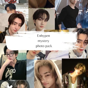 Enhypen Photo mystère de taille de portefeuille aléatoire, cartes photo non officielles, enhypen Photo, Jake, sunghoon Photo de taille de portefeuille, avec cadeaux