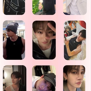 BangChan Bias Set, Stray Kids Fanmade Fotokarten, Perfektes Geschenk für STAY Friends, glänzend doppelseitig