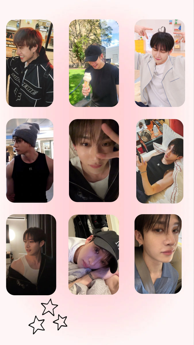 BangChan Bias Set, Stray Kids Fanmade Photocards, Perfect Gift for STAY Friends, glossy Double-sided