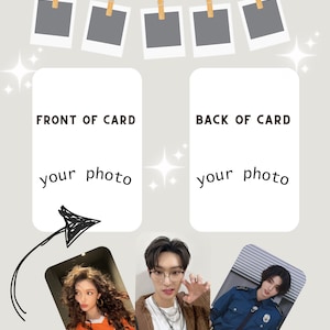 Tarjetas fotográficas personalizadas kpop / solos / grupos / actores etc | Niños callejeros | Bts | Entusiasmarse Ateez | cosplay