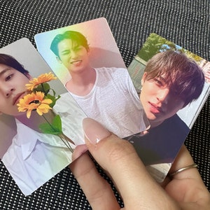 Cartes photo non officielles K-pop Mingyu Seventeen SVT | holographiques