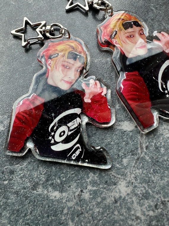 ATEEZ Mingi X Rengoku Keychain | Aniteez | K Pop - Etsy