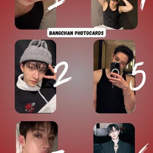 Bang Chan Stray Kids SKZ Photocards Set, Bang Chan, Bias Pictures k pop