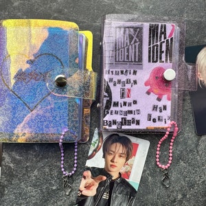 Stray Kids Fotokartenordner Jelly Glitter K-Pop Kartenhalter Hülle Fotokarten Polaroid Ordner Fotokarten Sammelbuch