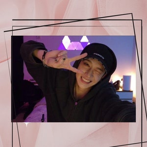 Grande photo imprimée K pop Stray Kids BangChan, Chansroom | skz | cadeau pour les amis actifs
