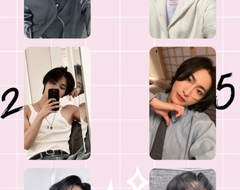 Seonghwa Ateez フォトカードセット, バイアス写真, K ポップ