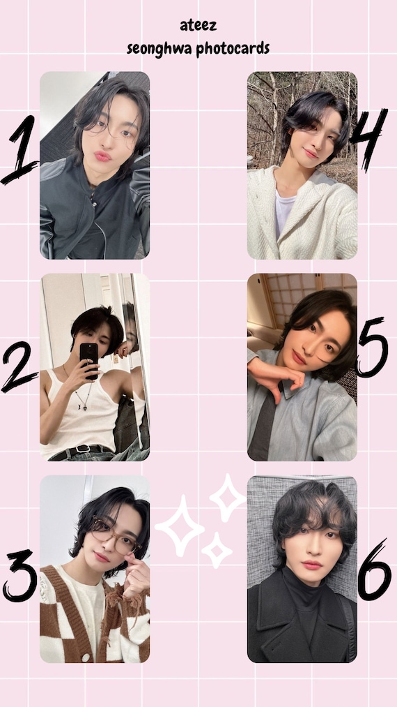 Seonghwa Ateez Photocards Set, Bias Pictures, K Pop - Etsy