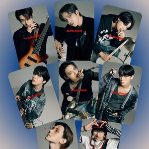 Tarjetas fotográficas de adelanto de "Rock Will Never Die" de Ateez Season Greetings 2025