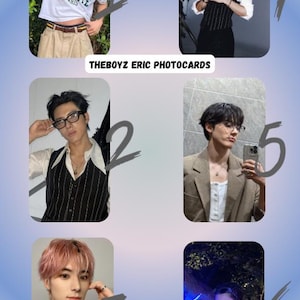 Coffret de cartes photo Eric The Boyz, Bias Pictures, K-pop