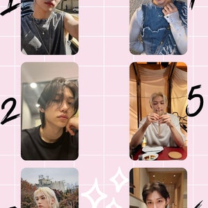 Ensemble de cartes photo SKZ Felix Stray Kids, images biaisées, k pop