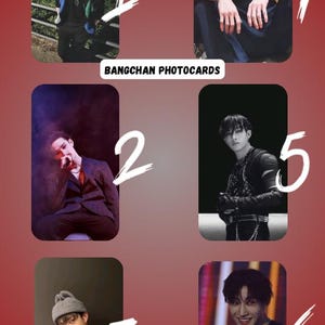 Bang Chan Stray Kids SKZ Fotokarten-Set, Bang Chan, Bias Pictures K Pop