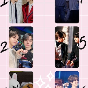Minsung Stray Kids SKZ Photocards Set, Han , Leeknow , Bias Pictures k pop