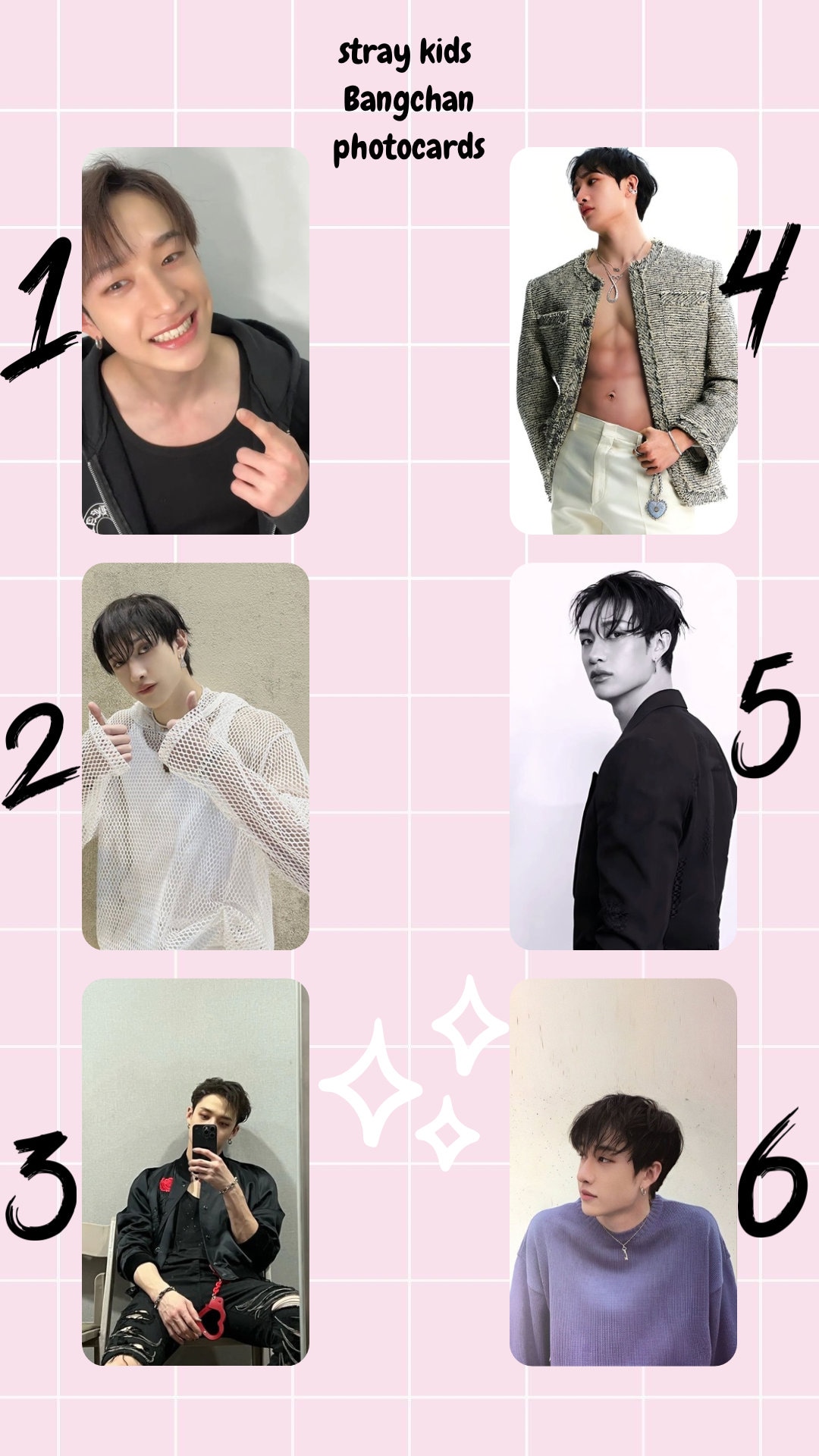 Bang Chan Stray Kids SKZ Photocards Set, Han, Bang Chan