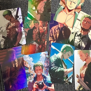 Zoro one piece photocard anime holographic