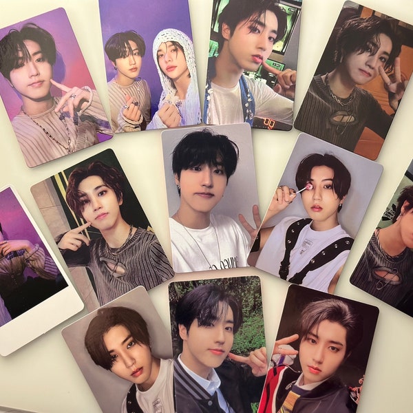 K pop Stray Kids 樂 Rock Star Photocard Han set PC/ Double Sided Hand/ exclusive unofficial. Lalalala