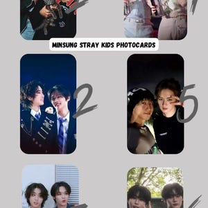 Minsung Stray Kids SKZ Photocards Set, Han , Leeknow , Bias Pictures k pop