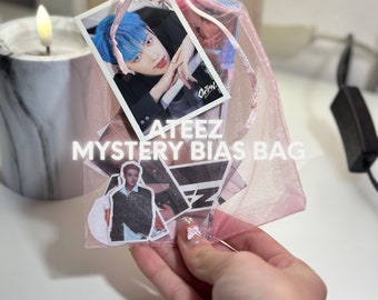 Ateez バイアスバッグの謎 |ベーシックパック |キーホルダー |フォトカード |ランダム |友人へのギフト Fandom グッズ | Kpop バイアス装飾 |写真