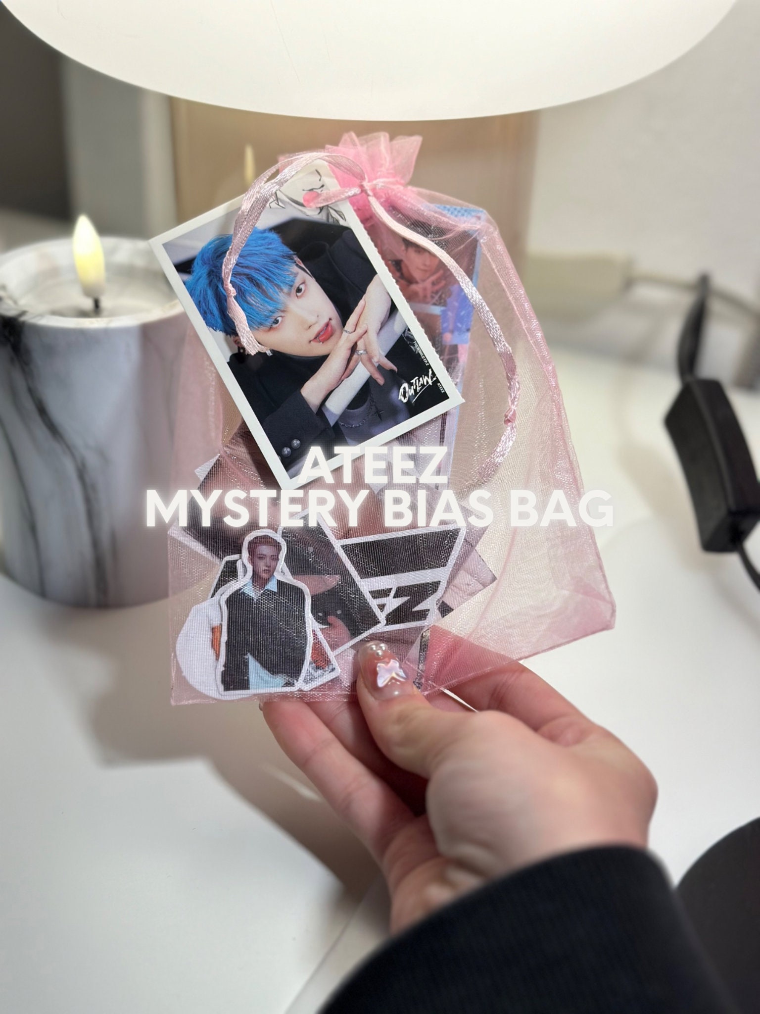 Ateez Bias bag mystery | Basic Pack | Key Chain | Photo cards | Random | Gift for friends Fandom merch | Kpop Bias decor | Pictures
