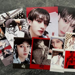 Stray Kids SKZ HOP BangChan pack de biais | sac biais | photos | Polaroïd