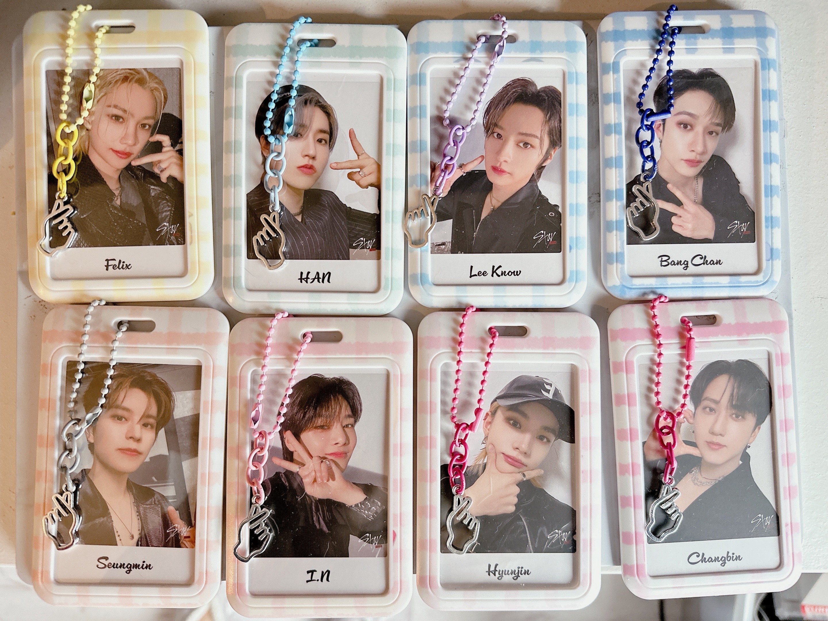 Stray Kids K Pop Skzoo Photocard Holders Felix Hyunjin Han Laynow Bangchan  I.N Seungmin Changbin 
