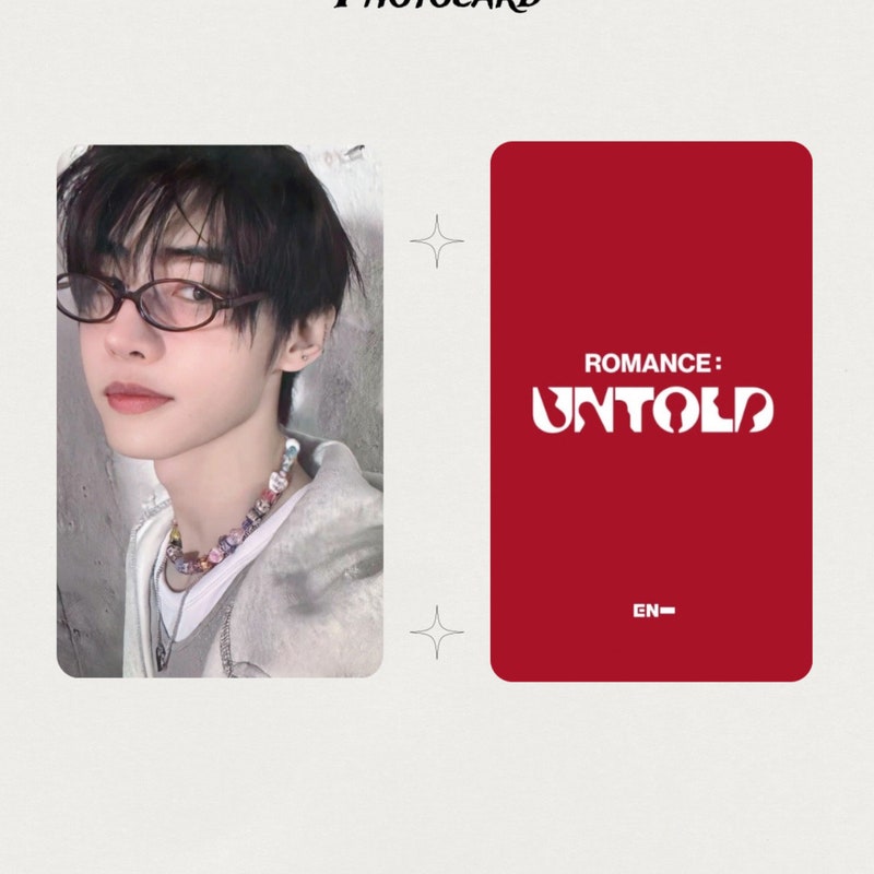 Enhypen Romance Untold Official Photocard Etsy
