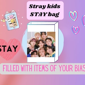 Mignon k pop Stray kids skz rester cadeau sac de biais aléatoire Cadeau pour les amis Actif Félix hyunjin seungmin Bang Chan I.N Cadeau leeknow image 4