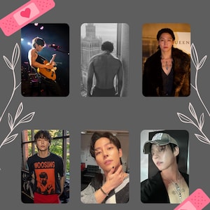 K pop la rose ensemble de cartes photo Kim woosung