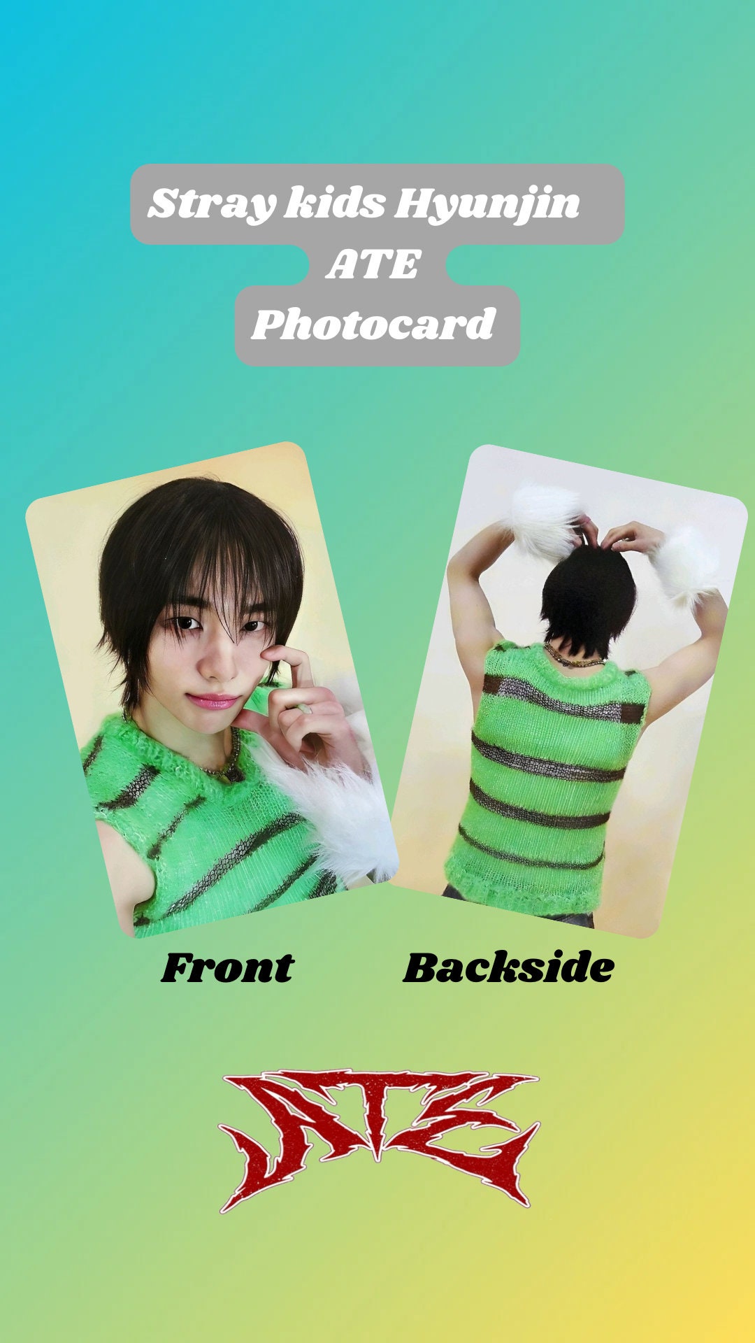 Stray Kids SKZ ATE Hyunjin Photocard - Etsy