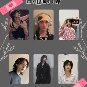 Ensemble de cartes photo Stray Kids SKZ, Hyunjin, Bias Pictures k pop