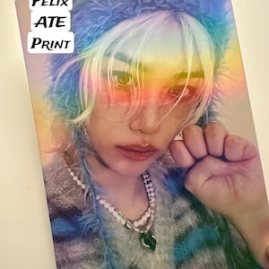 Holographique, Stray Kids, SKZ, Felix, ATE, Impression, Impression d'art, Fanart