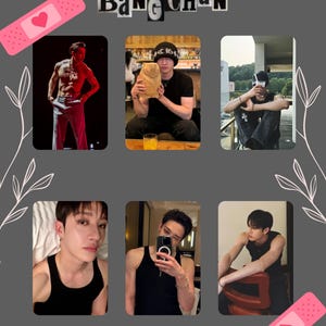 Bang Chan Stray Kids SKZ Ensemble de cartes photo, Bang Chan, Bias Pictures k pop