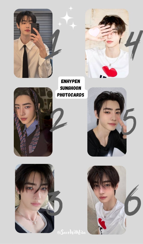 ENHYPEN SUNGHOON SADAME Official Photo card A B Standard