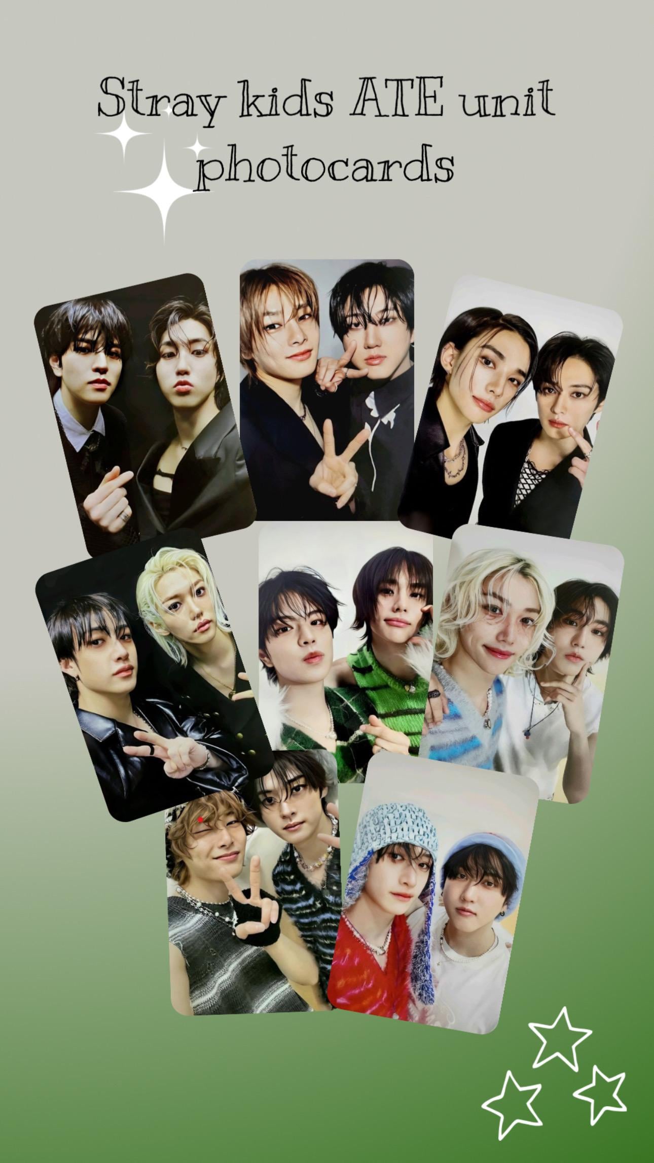 Stray Kids SKZ ATE 両面ユニットフォトカード - Etsy 日本
