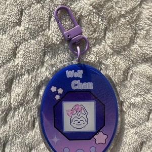 Porte-clés époxy Tamagotchi K-pop Stray Kids SKZoo Wolfchan
