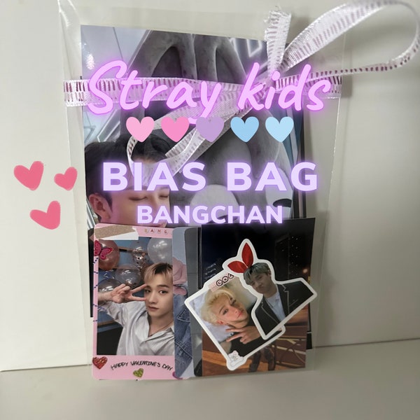 Stray Kids k pop ( Skz ) bias/grab photo bag BangChan | gift for friends active | bias pack