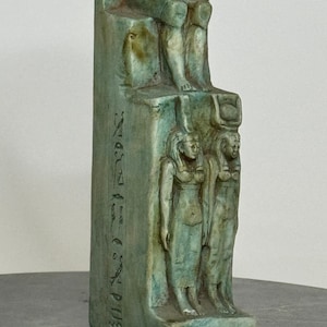 Ancient Egypt Goddess Statue, Egyptian Mythology, Sculpture Art, Handcrafted Stone, Home Decor Collectible